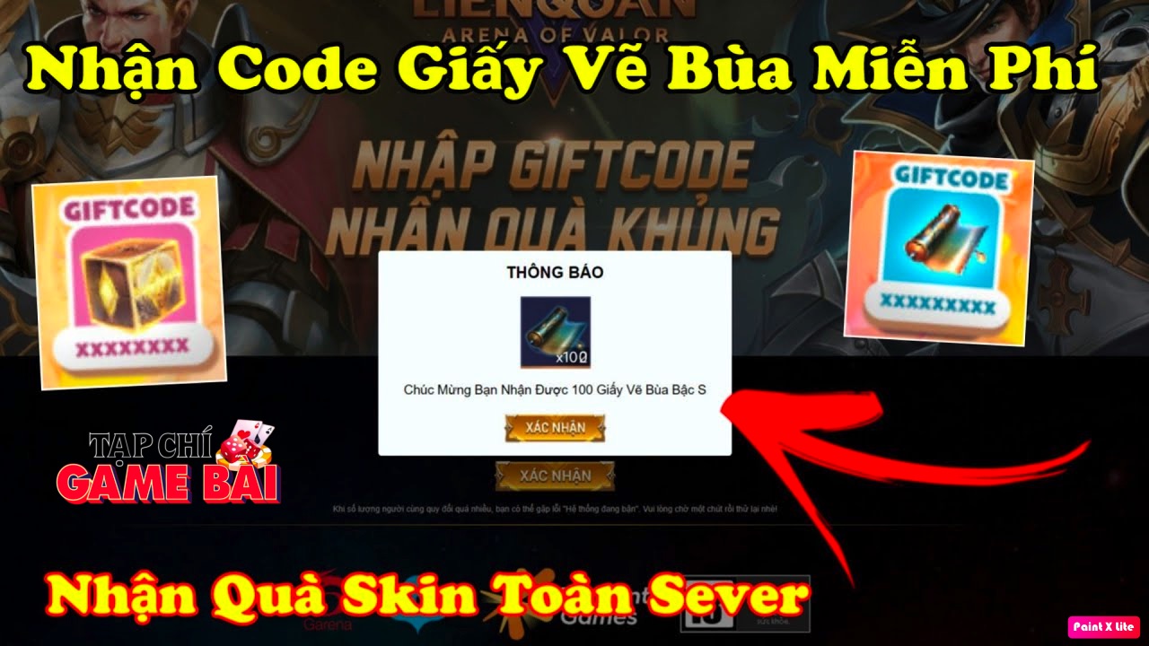 Để nhận được lienquan giftcode miễn phí