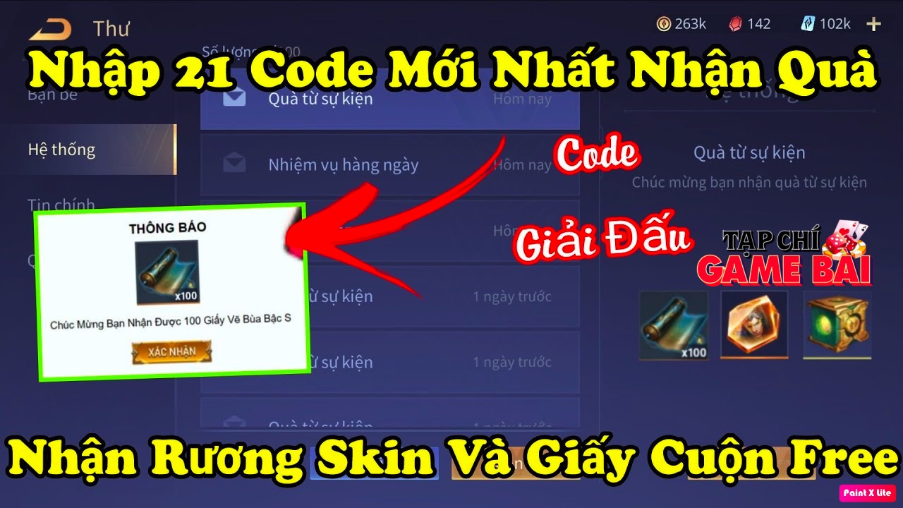 Sử dụng lienquan giftcode nhanh